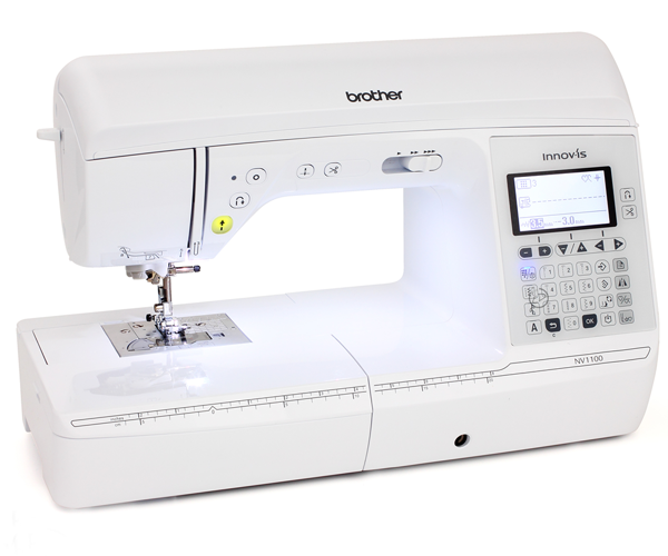 Brother Innov-is NV1100, компьютерная швейная машина с LCD дисплеем и автоматической обрезкой нити, 10 шаблонов петель, 140 швейных операций