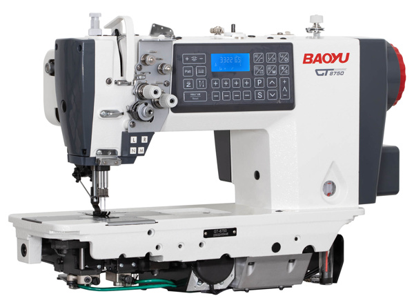 Baoyu GT-8750-D4, компьютеризированная двухигольная промышленная швейная машина для средних и тяжелых материалов