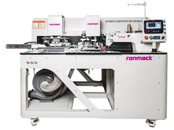 Ronmack RM-860-311-PZ, автомат шаблонного шитья для пришивания прорезных карманов и молний