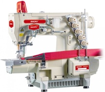 Baoyu BML-787-CF, промышленная распошивальная машина с встроенным энергосберегающим сервомотором, цилиндрической рукавной платформой и врезным окантователем