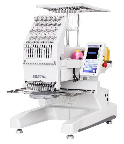 Fortever Halo-100 - 320 x 240 мм, компактная одноголовая 12-игольная промышленная вышивальная машина