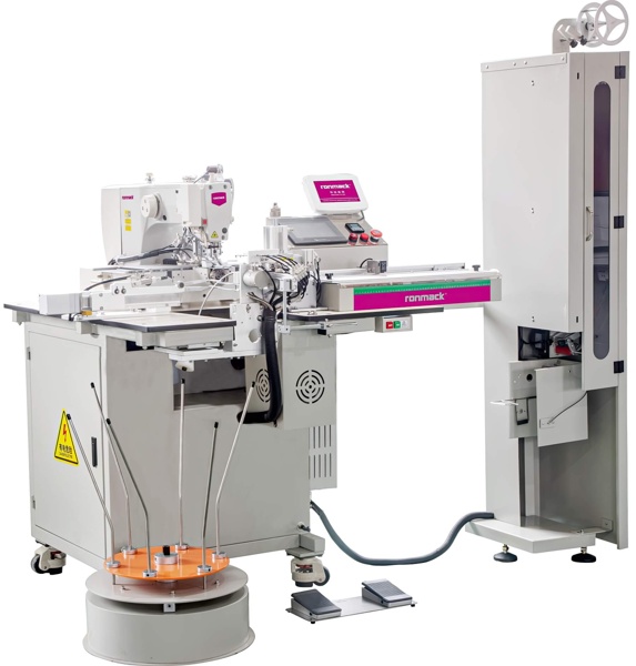 Ronmack RM-SM7-KF, автоматична швейна машина для з'єднання еластичних стрічок (ніж/ультразвук)