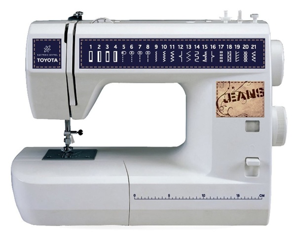 Toyota JSBA 21 Jeans, швейная машина для шитья джинсы, с вертикальным челноком и полуавтоматической петлей, 21 строчка с фиксированной регулировкой длины