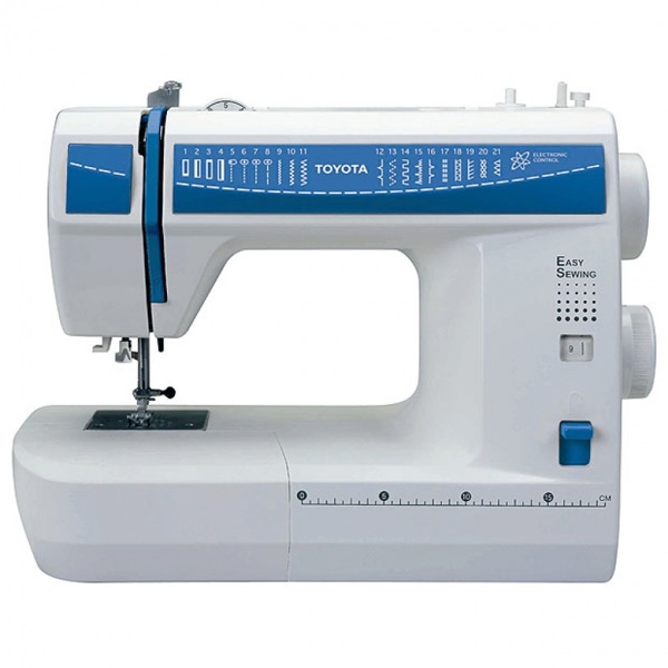Toyota 21 DES, швейная машина с вертикальным челноком и полуавтоматической петлей, 21 строчка с фиксированной регулировкой длины