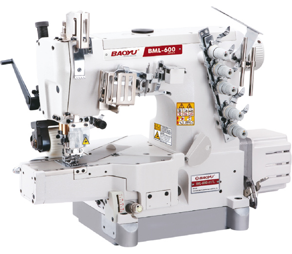 Baoyu BML-600D-01TL, промышленная распошивальная машина с встроенным энергосберегающим сервомотором, цилиндрической рукавной платформой и задним роликом