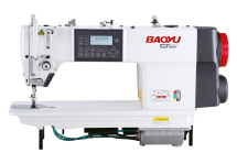 Baoyu GT-288MF-L-H, компьютеризированная промышленная швейная машина с нижним продвижением и увеличенной платформой для легких, средних и тяжелых материалов