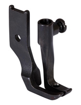 Snyter 10795AL / 10795BL, левосторонняя однорожковая лапка под окантовку, для промышленных швейных машин с тройным продвижением 