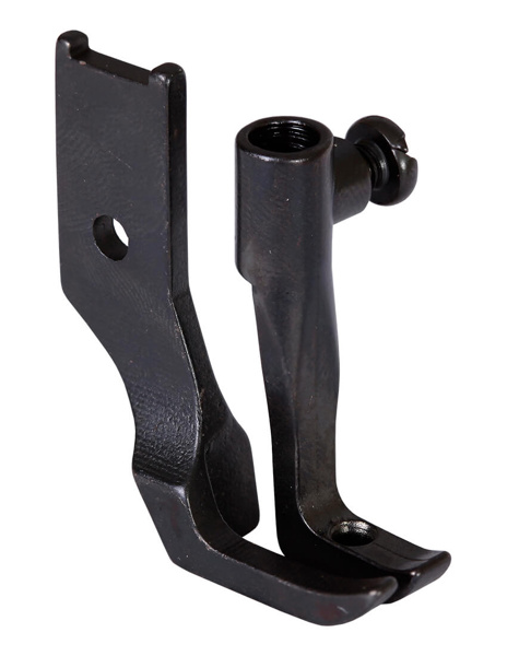 Snyter 10795AL / 10795BL, левосторонняя однорожковая лапка под окантовку, для промышленных швейных машин с тройным продвижением 