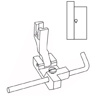 Khsew SP8103F, лапка с регулируемой линейкой для отстрочки по краю, для машин с нижним продвижением
