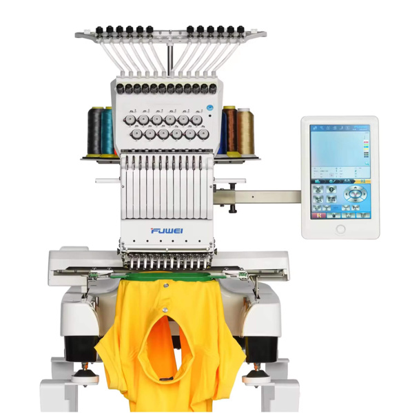 FUWEI BF-1200-360*200-A15, промышленная одноголовая 12-игольная вышивальная машина