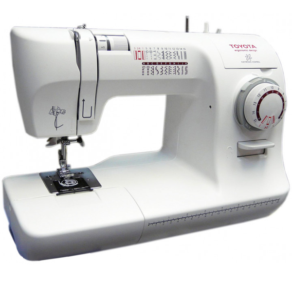 Toyota SPA 26, швейная машина с горизонтальным челноком и полуавтоматической петлей, 26 строчек с плавной регулировкой длины стежка
