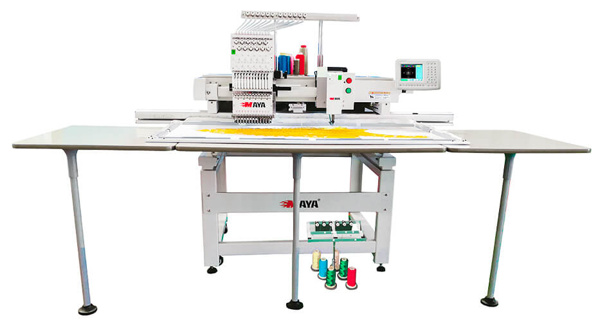 Maya MCL-61201 – 1200 х 550 мм, 1+1-головая высокоскоростная комбинированная вышивальная машина, плоская вышивка и тамбурная вышивка шенилл