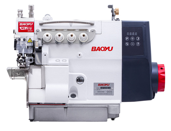 Baoyu GT-910S-4, промышленный четырехниточный оверлок с рукавной платформой