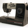 Toyota Super Jeans 15PE, швейная машина с горизонтальным челноком и полуавтоматической петлей, 15 строчек с фиксированной длиной стежка, приставной столик в комплекте