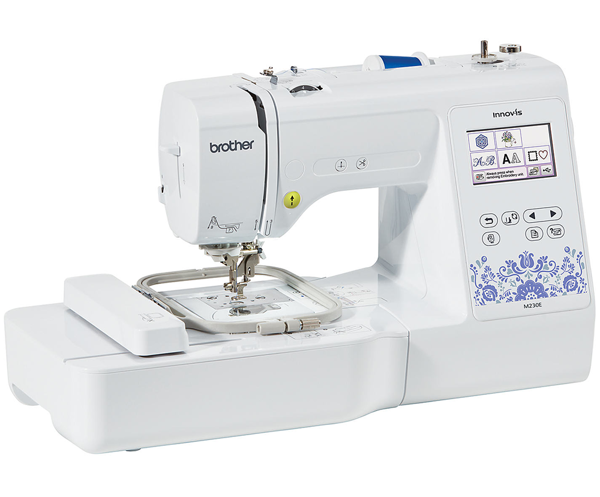 Brother Innov-is M230E, побутова вишивальна машина з полем вишивки 100 х 100 мм і сенсорним 3.7'' LCD дисплеєм, швидкість вишивки 650 ст / хв