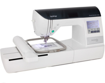 Brother Innov-is 750E, побутова вишивальна машина з полем вишивки 180 х 130 мм і кольоровим сенсорним LCD дисплеєм діагоналлю 3.7'', швидкість вишивки 650 ст / хв