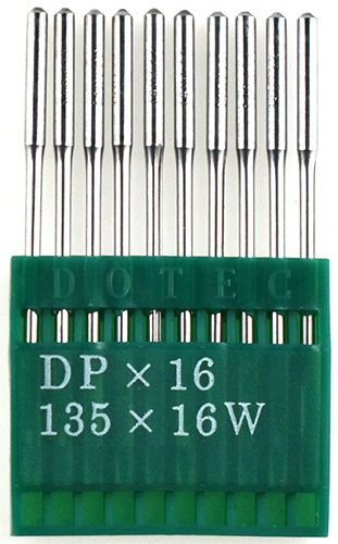 Dotec DPx16, универсальные иглы для промышленных швейных машин с увеличенным челноком, для тяжелых тканей