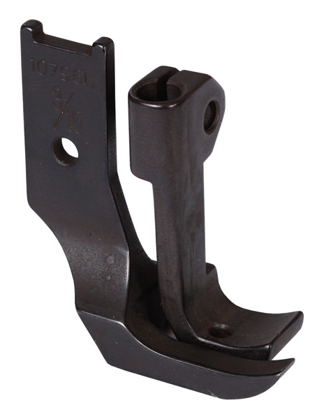 Khsew 10796L, лапка для вшивания канта для промышленных швейных машин с тройным продвижением