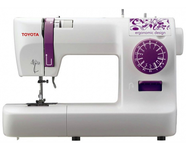 Toyota ECO 15А, швейная машина с горизонтальным челноком и полуавтоматической петлей, 15 строчек с фиксированной длиной стежка