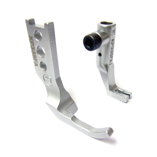 Khsew KP335FA, правосторонняя лапка для окантователя под прямым углом, для промышленных швейных машин с тройным транспортом