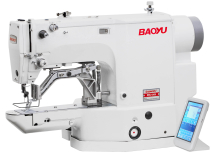 Baoyu BML-430D-01, компьютерная закрепочная швейная машина с рабочим полем 40 x 30 мм, для легких и средних материалов