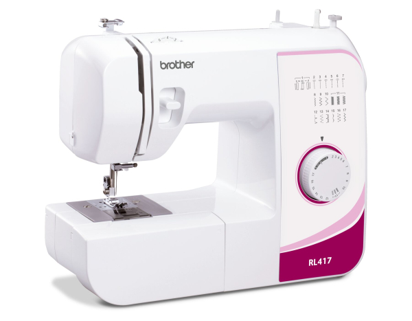 Brother RL417, электромеханическая швейная машина с горизонтальным челноком, 17 операций