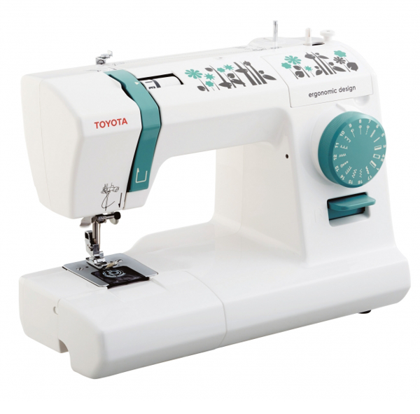 Toyota ECO 17С, швейная машина с горизонтальным челноком и полуавтоматической петлей, 17 строчек с фиксированной длиной стежка