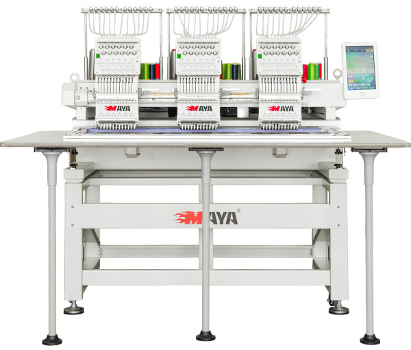 Maya TCL-1503 - 400 х 500 мм, 3-головая 15-игольная промышленная вышивальная машина