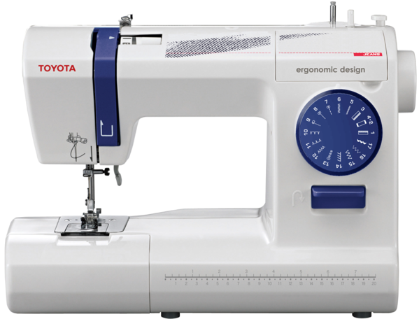 Toyota ECO 17CJ, швейная машина с горизонтальным челноком и полуавтоматической петлей, 17 строчек с фиксированной длиной стежка