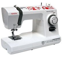 Toyota ECO 26A, швейная машина с горизонтальным челноком и полуавтоматической петлей, 26 строчек с плавной регулировкой длины стежка