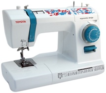 Toyota ECO 34C швейная машина с горизонтальным челноком и полуавтоматической петлей, 34 строчки с плавной регулировкой длины стежка