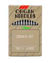 Organ DBxK5-NY SES, трикотажные иглы для вышивальных машин, упаковка 10 шт