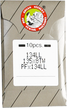 Organ PFx134 LL, иглы для кожи с левой заточкой, для швейных машин челночного стежка