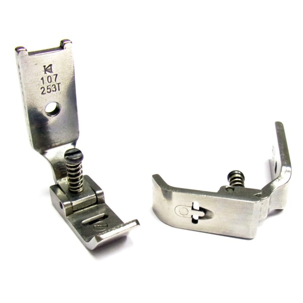 Khsew 107-253T, лапка с регулируемым прижимным пальцем, для швейных машин зиг-заг