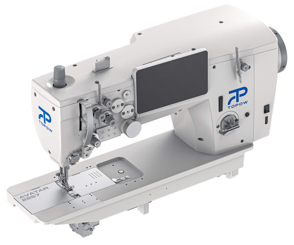 Topow 2867, промышленная швейная машина с тройным транспортом материала
