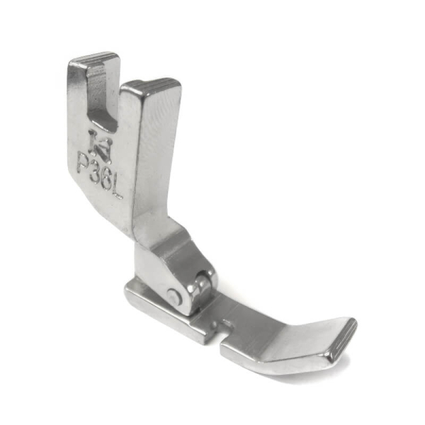 Khsew P36L, левосторонняя однорожковая лапка для вшивания шнура / молнии, для машин с нижним продвижением