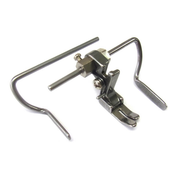 Khsew P723, лапка с регулируемыми линейками для отстрочки сверху изделия, для машин с нижним продвижением