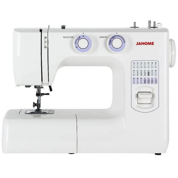 Janome 943-05S, швейная машина с вертикальным челноком, 6 строчек с плавной регулировкой длины стежка