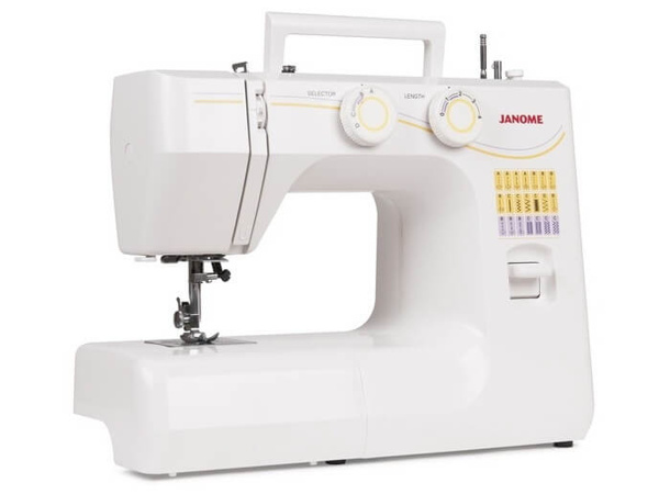 Janome 1143, швейная машина с вертикальным челноком, 4 строчки с плавной регулировкой длины стежка