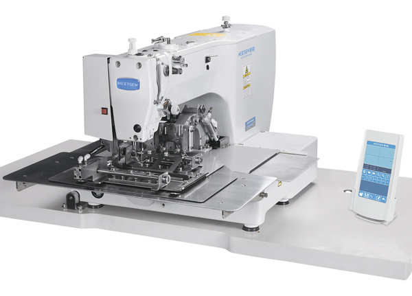 Nextsew NS-2210GH-KX, комп'ютерний кишеньковий швейний автомат шаблонного шиття зі збільшеним човником, робоча площа 220 x 100 мм, сенсорна панель керування
