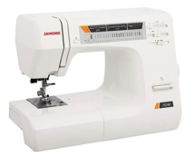 Janome DE 7524E, электромеханическая швейная машина с горизонтальным челноком, 24 вида операций