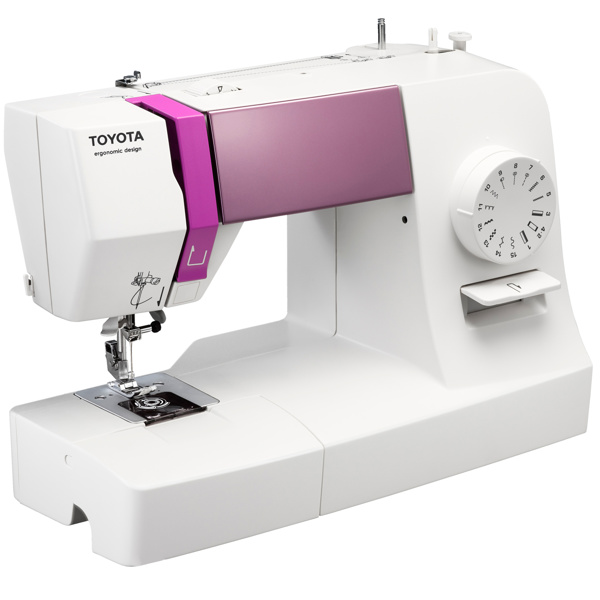Toyota TSEW1, швейна машина з горизонтальним човником і напівавтоматичною петлею, 15 строчок з фіксованою довжиною стібка