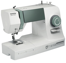 Toyota TSEW2, швейная машина с горизонтальным челноком и полуавтоматической петлей, 26 строчек с плавной регулировкой длины стежка