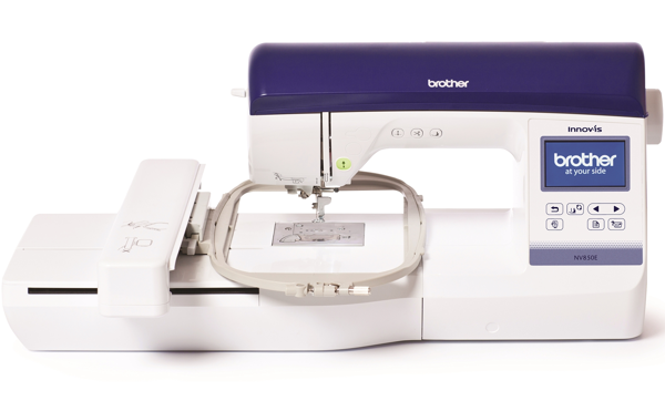 Brother Innov-is 850e, вишивальна машина з функцією обрізки перехідних стібків і кольоровим сенсорним LCD дисплеєм, поле вишивки 260 х 160 мм
