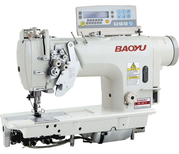 Baoyu BML-8720-D3, комп'ютерна двоголкова швейна машина з вбудованим сервомотором й функцією відключення голок, для легких та середніх тканин
