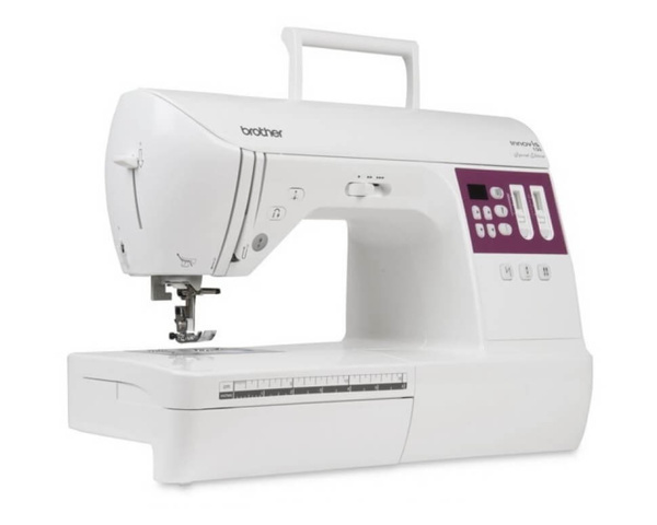 Brother Innov-is 150, компьютерная швейная машинка с LED дисплеем и автоматической закрепкой, 8 шаблонов петель, 80 швейных операций, жесткий чехол