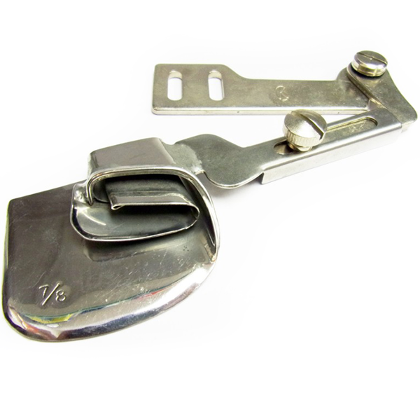 Khsew KHF9, приспособление улитка для подворота края изделия в 2 сложения, для швейных машин с нижним и игольным транспортом