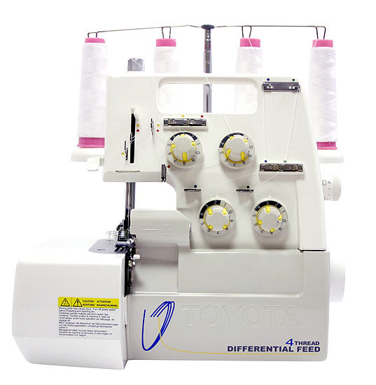 Toyota SL 3335, 3/4-ниточный бытовой оверлок, 4 вида швов