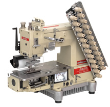 Baoyu BML-008-12064P-DS/S, двенадцатиигольная швейная машина цепного стежка с задним пуллером