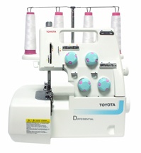 Toyota SL 3487, 2/3/4-ниточный бытовой оверлок, 7 видов швов